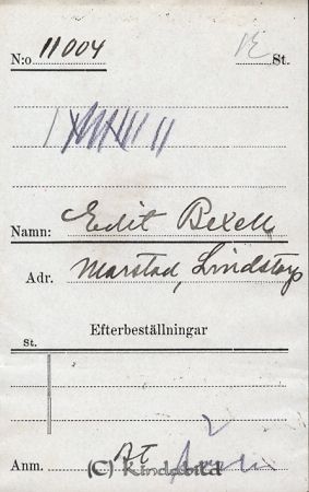 Edit Bexell Marstad  Lindstorp
Edit Bexell Marstad  Lindstorp
Nyckelord: Bexell Marstad
