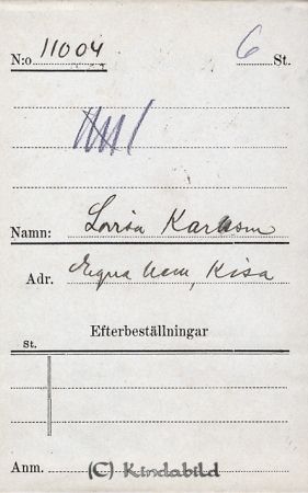 Lovisa Karlsson   Egna hem  Kisa
Lovisa Karlsson   Egna hem  Kisa
Nyckelord: Karlsson Egna hem