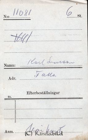 Karl Svensson  Falla
Karl Svensson  Falla
Nyckelord: Svensson Falla