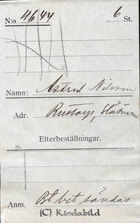Astrid Nilsson Rustorp Slätmon
Astrid Nilsson Rustorp Slätmon
Nyckelord: Nilsson Rustorp