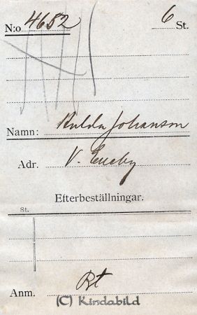 Hulda Johansson  V. Eneby
Hulda Johansson  V. Eneby
Nyckelord: Hulda Johansson