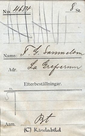 F G Samuelsson  L:a Grefverum
F G Samuelsson  L:a Grefverum
Nyckelord: Samuelsson Grefverum