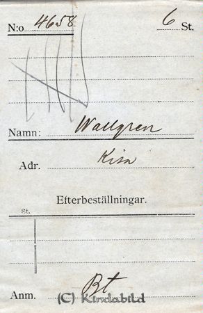 Wallgren Kisa
Wallgren Kisa
Nyckelord: Wallgren Kisa
