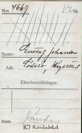 Gustaf Johansson Söderö Hägerstad
Gustaf Johansson Söderö Hägerstad
Nyckelord: Johansson Söderö