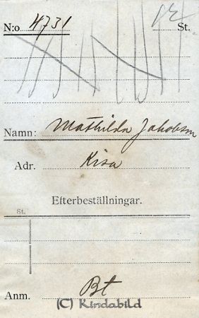 Mathilda Jakobsson Kisa
Mathilda Jakobsson Kisa
Nyckelord: Mathilda Jakobsson