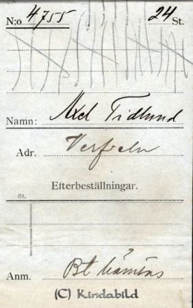 Axel Tidlund Verfveln
Axel Tidlund Verfveln
Nyckelord: Tidlund Verfveln