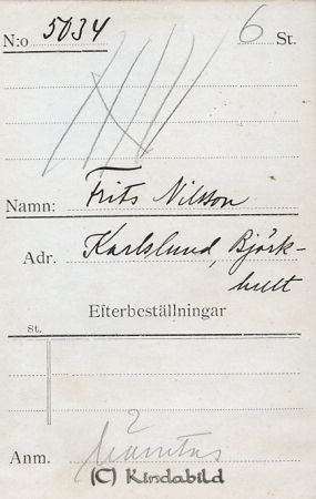 Frits Nilsson Karlslund Björkhult
Frits Nilsson Karlslund Björkhult
Nyckelord: Frits Nilsson