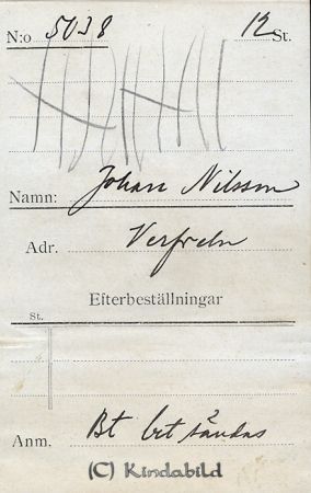 Johan Nilsson Verfveln
Johan Nilsson Verfveln
Nyckelord: Nilsson Verfveln