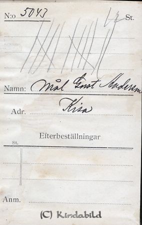Mål. Gust. Andersson Kisa
Mål. Gust. Andersson Kisa
Nyckelord: Gust. Andersson