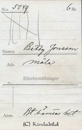 Betty Jonsson Måla
Betty Jonsson Måla
Nyckelord: Betty Jonsson