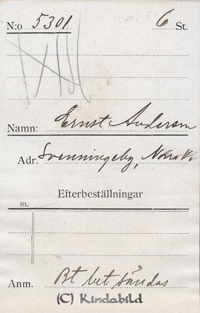 Ernst Andersson Svenningeby Norra Vi
Ernst Andersson Svenningeby Norra Vi
Nyckelord: Andersson Svenningeby