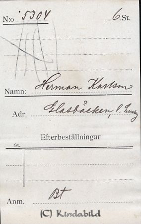 Herman Karlsson Glasbäcken  V Eneby
Herman Karlsson Glasbäcken  V Eneby
Nyckelord: Karlsson Glasbäcken