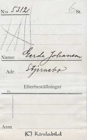 Gerda Johansson Stjernebo
Gerda Johansson Stjernebo
Nyckelord: Gerda Johansson