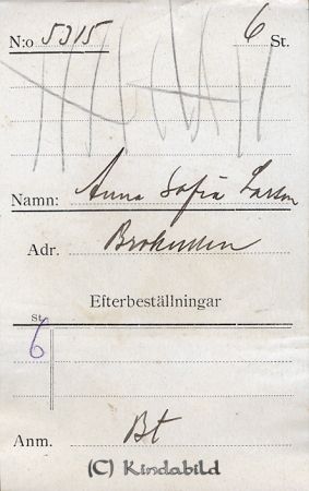 Anna Sofia Larsson Brokullen
Anna Sofia Larsson Brokullen
Nyckelord: Sofia Larsson