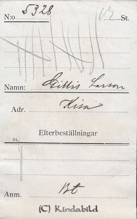 Gillis Larsson Kisa
Gillis Larsson Kisa
Nyckelord: Gillis Larsson