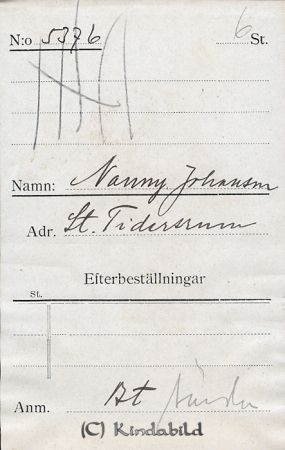 Nanny Johansson St. Tidersrum
Nanny Johansson St. Tidersrum
Nyckelord: Nanny Johansson