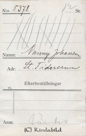 Nanny Johansson St. Tidersrum
Nanny Johansson St. Tidersrum
Nyckelord: Nanny Johansson