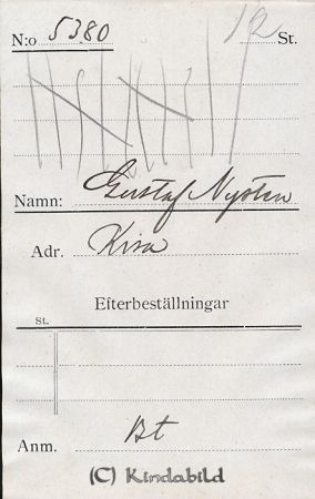 Gustaf Nysten Kisa
Gustaf Nysten Kisa
Nyckelord: Gustaf Nysten