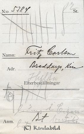 Fritz Carlsson Breddarp Kisa
Fritz Carlsson Breddarp Kisa
Nyckelord: Carlsson Breddarp