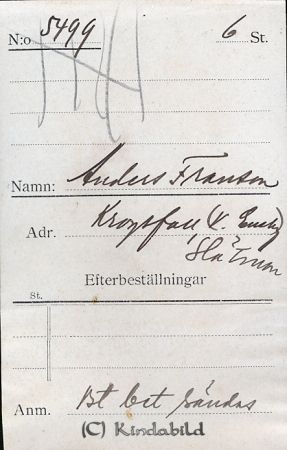 Anders Fransson Krogsfall (V Eneby) Slätmon
Anders Fransson Krogsfall (V Eneby) Slätmon
Nyckelord: Fransson Krogsfall