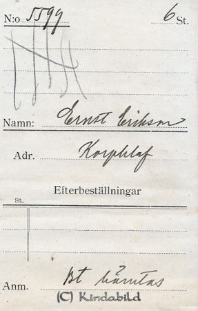 Ernst Eriksson Korpklev
Ernst Eriksson Korpklev
Nyckelord: Eriksson Korpklef Korpklev