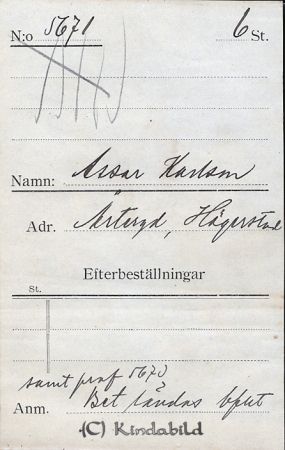 Assar Karlsson Årteryd Hägerstad
Assar Karlsson Årteryd Hägerstad
Nyckelord: Karlsson Årteryd