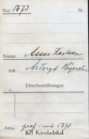 Assar Karlsson Årteryd Hägerstad
Assar Karlsson Årteryd Hägerstad
Nyckelord: Assar Karlsson