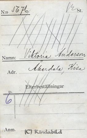 Viktoria Andersson Åkerdala Kisa
Viktoria Andersson Åkerdala Kisa
Nyckelord: Andersson Åkerdala