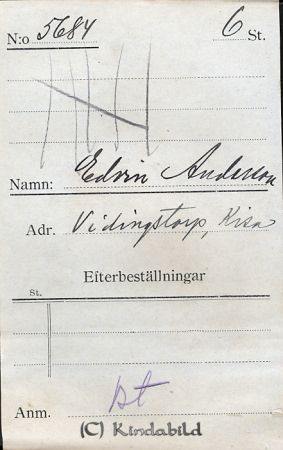 Edvin Andersson Vidingstorp
Edvin Andersson Vidingstorp
Nyckelord: Andersson Vidingstorp