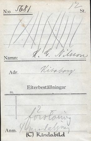 K G Nilsson Kisaborg
K G Nilsson Kisaborg
Nyckelord: Nilsson Kisaborg