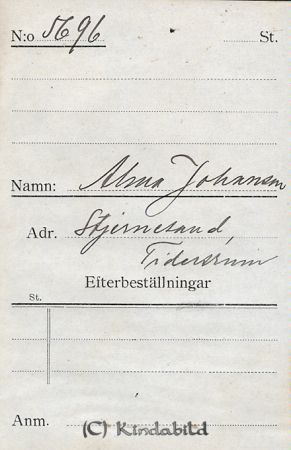 Alma Johansson Stjernesand Tidersrum
Alma Johansson Stjernesand Tidersrum
Nyckelord: Johansson Stjernesand