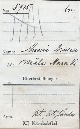 Annie Brusell Måla  Norra Vi
Annie Brusell Måla  Norra Vi
Nyckelord: Brusell Måla
