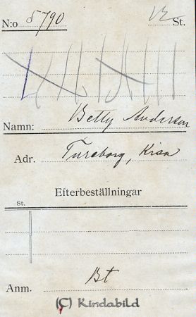 Betty Andersson Tureborg Kisa
Betty Andersson Tureborg Kisa
Nyckelord: Andersson Tureborg