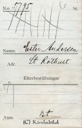 Ester Andersson St Rothult
Ester Andersson St Rothult
Nyckelord: Ester Andersson
