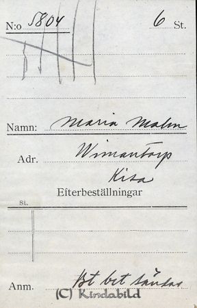 Maria Malm Wimantorp Kisa
Maria Malm Wimantorp Kisa
Nyckelord: Malm Wimantorp