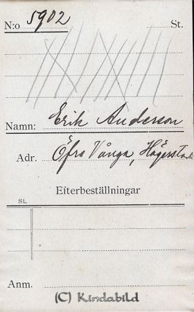 Erik Andersson Öfre Vånga Hägerstad
Erik Andersson Öfre Vånga Hägerstad
Nyckelord: Erik Andersson