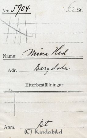 Mina Hed Bergdala
Mina Hed Bergdala
Nyckelord: Hed Bergdala