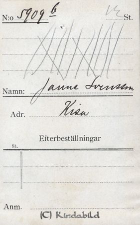 Janne Svensson Kisa
Janne Svensson Kisa
Nyckelord: Janne Svensson