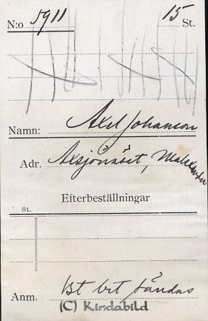Axel Johansson Axsjönäset Malexander
Axel Johansson Axsjönäset Malexander
Nyckelord: Johansson Axsjönäset