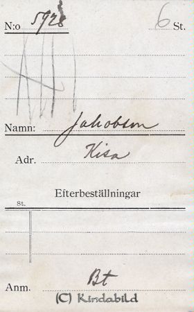 Jakobsson Kisa
Jakobsson Kisa
Nyckelord: Jakobsson Kisa
