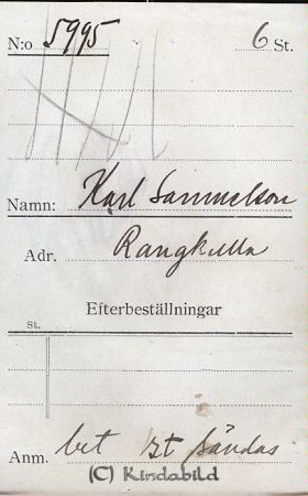 Karl Samuelsson Rangkulla
Karl Samuelsson Rangkulla
Nyckelord: Samuelsson Rangkulla