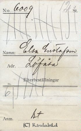 Elsa Gustafsson Löfåsa
Elsa Gustafsson Löfåsa
Nyckelord: Gustafsson Löfåsa