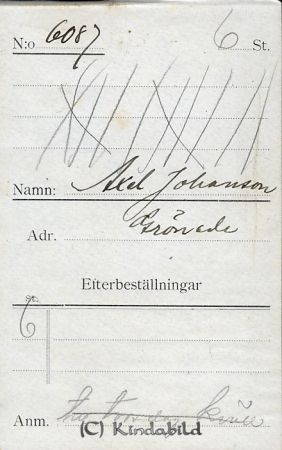 Axel Johansson Grönede
Axel Johansson Grönede
Nyckelord: Johansson Grönede