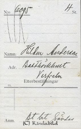 Hildur Andersson Basthöckhult Verfveln
Hildur Andersson Basthöckhult Verfveln
Nyckelord: Andersson Basthöckhult