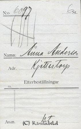 Anna Andersson Kjettestorp
Anna Andersson Kjettestorp
Nyckelord: Andersson Kjettestorp