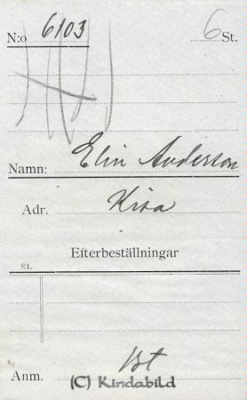 Elin Andersson Kisa
Elin Andersson Kisa
Nyckelord: Elin Andersson