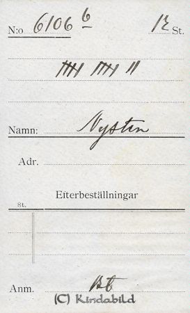 Nysten
Nysten 
Nyckelord: Nysten