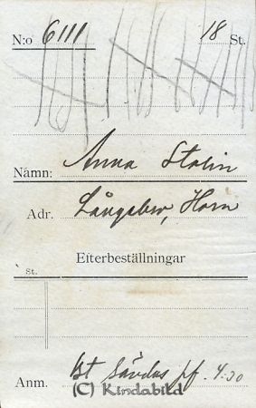 Anna Stalin Långebro Horn
Anna Stalin Långebro Horn
Nyckelord: Stalin Långebro