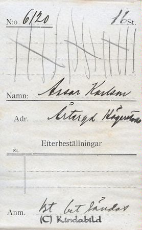 Assar Karlsson Årteryd Hägerstad
Assar Karlsson Årteryd Hägerstad
Nyckelord: Karlsson Årteryd