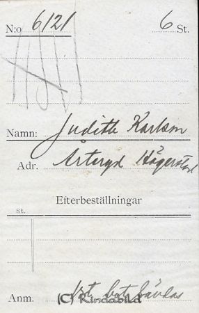 Judith Karlsson Årteryd Hägerstad
Judith Karlsson Årteryd Hägerstad
Nyckelord: Judith Karlsson